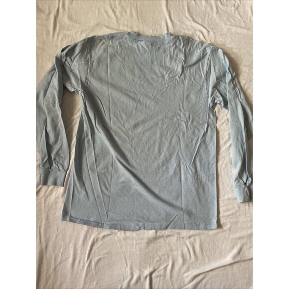 Hanes Beefy-T Long-Sleeve Shirt Breckenridge Colorado Graphic Design Light Blue - Picture 6 of 7